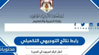 رابط نتائج التوجيهي التكميلي 2025