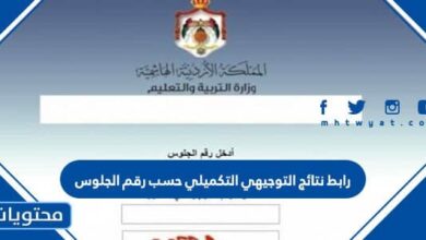 رابط نتائج التوجيهي التكميلي حسب رقم الجلوس 2025 الاردن