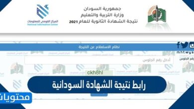 رابط نتيجة الشهادة السودانية 2025